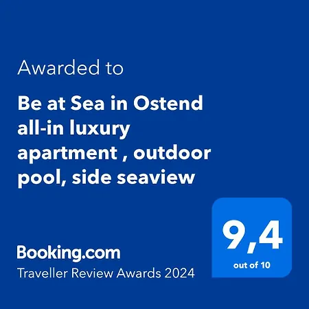 Be At Sea In All-in Luxury , Outdoor Pool, Side Seaview Apartment Ostend